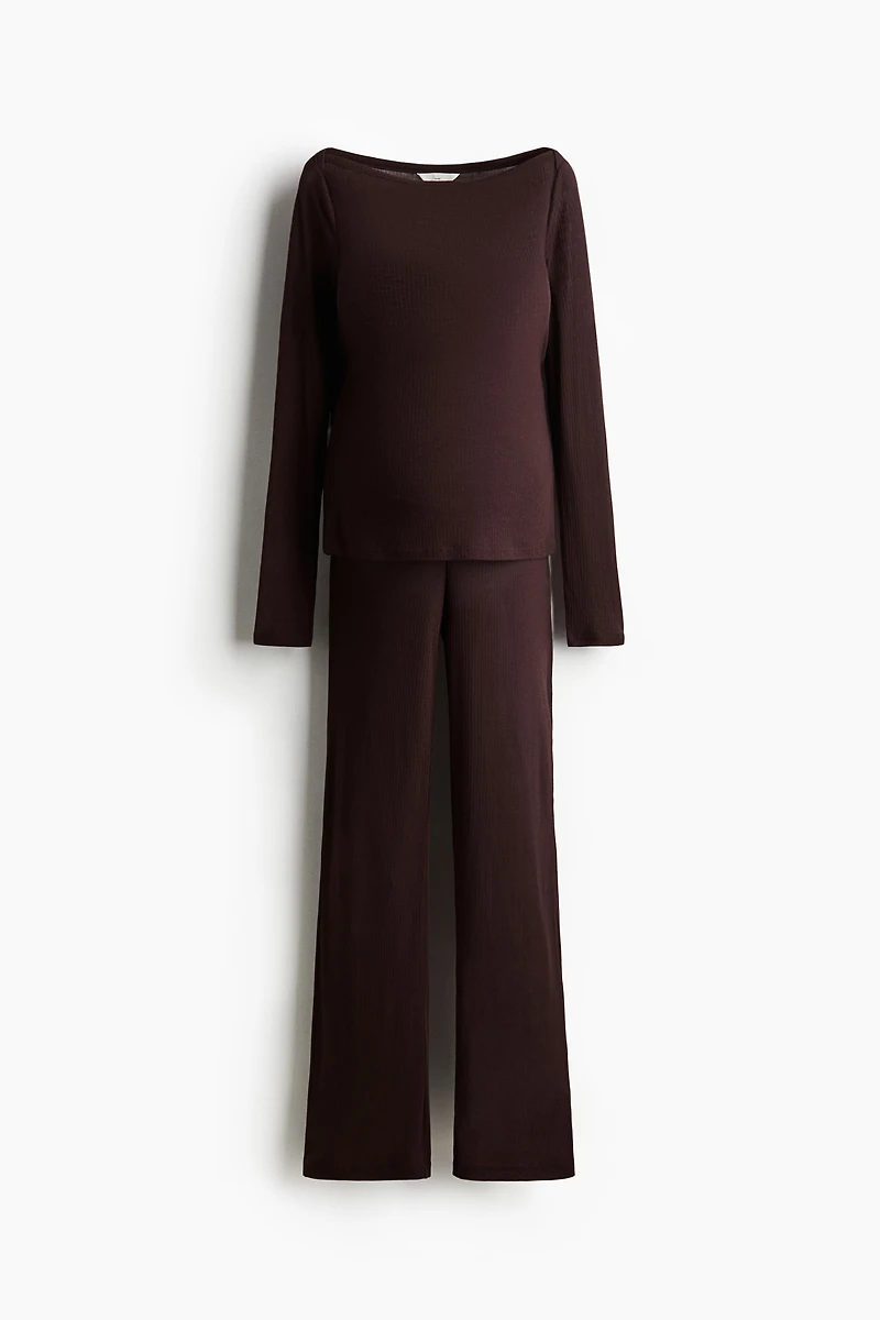 MAMA 2-piece ribbed set