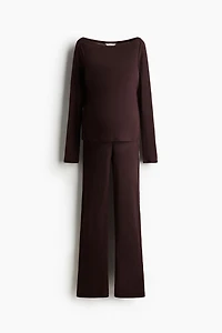 MAMA 2-piece ribbed set