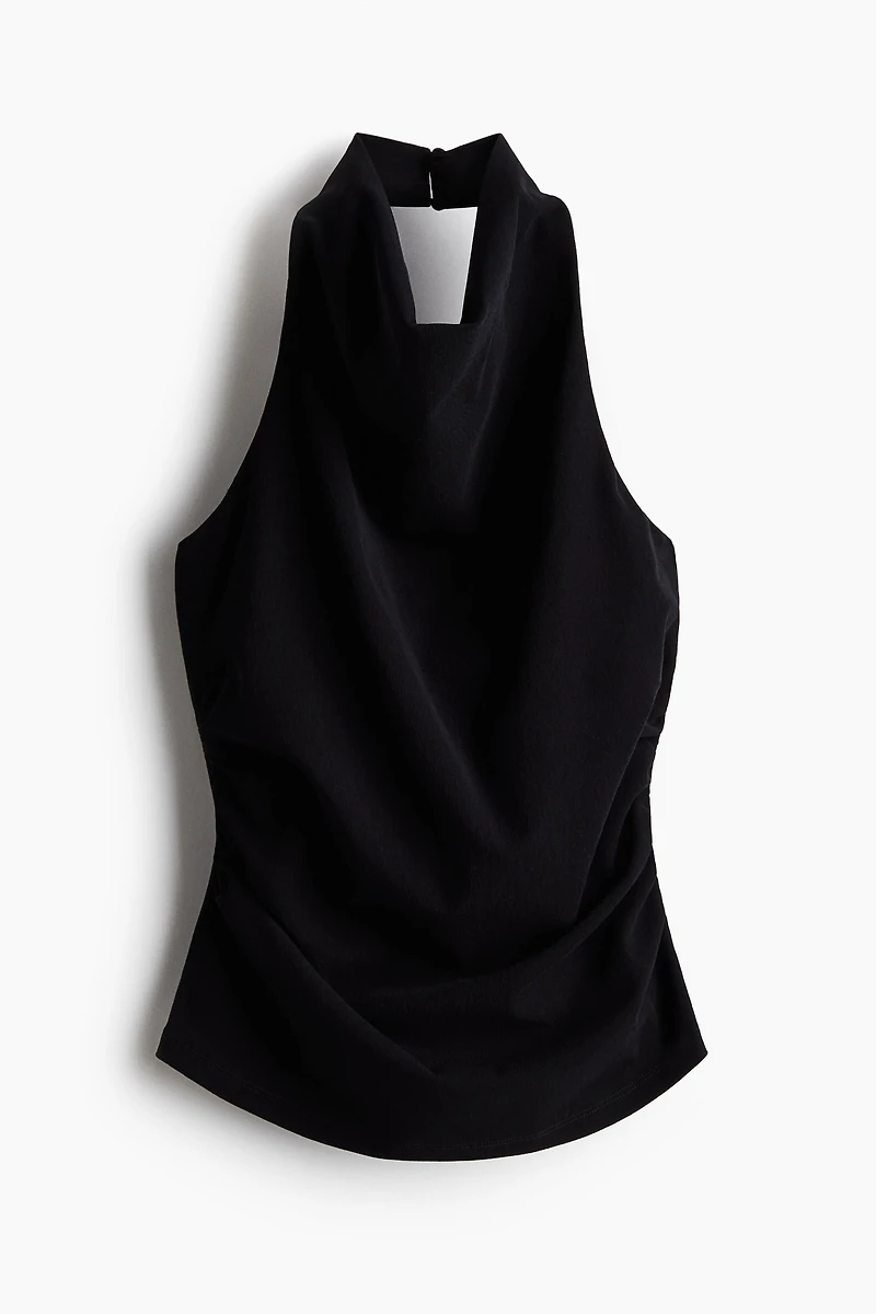 Draped Halterneck Top