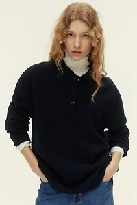 Wool Polo Sweater