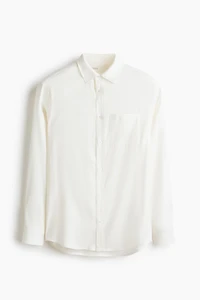 Easy Care Regular-Fit Linen-Blend Shirt