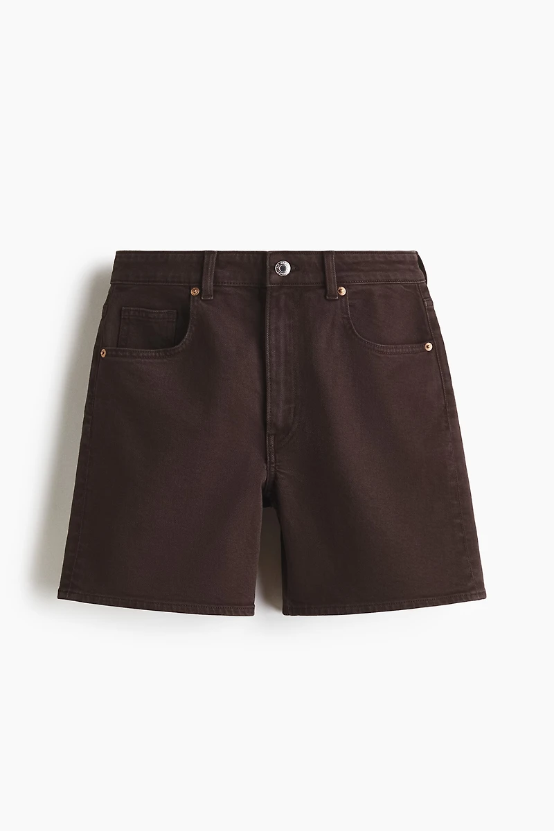 High-Waist Denim Shorts
