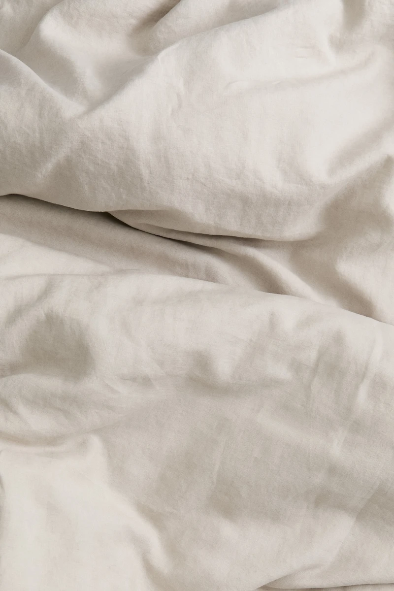 Housse de couette très grand lit double en lin