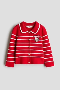 Cardigan en tricot avec détail brodé