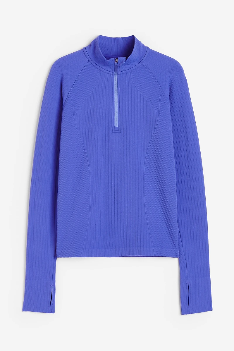 Seamless Half-Zip Sports Top with DryMove™