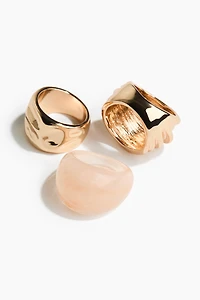 3-Pack Chunky Rings