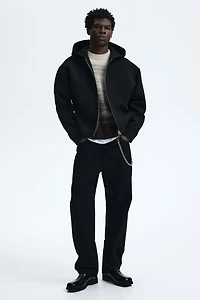 Loose-Fit Scuba Hooded Jacket