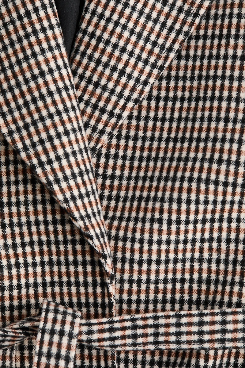 Manteau avec ceinture à nouer