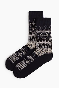 Wool-blend Socks