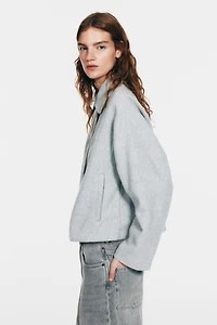 Bomber Jacket with Collar