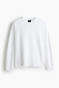Loose-Fit Long-Sleeved Jersey Shirt