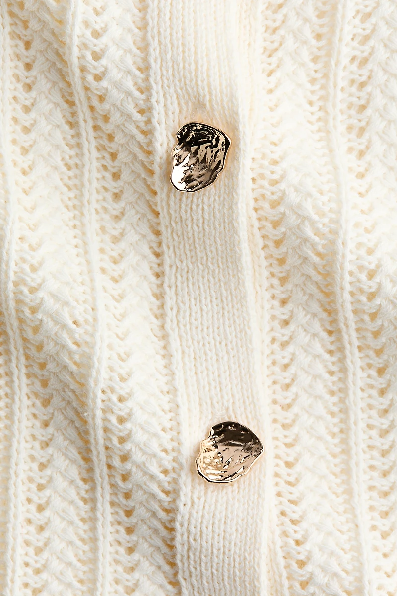 Crochet-Look Cardigan