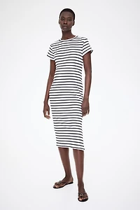 Robe T-shirt MAMA côtelée