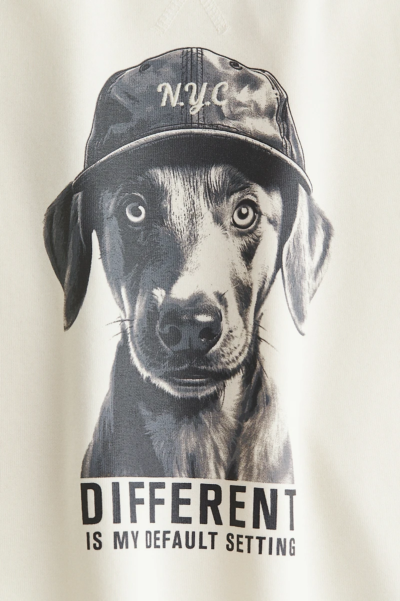 Chandail en molleton imprimé