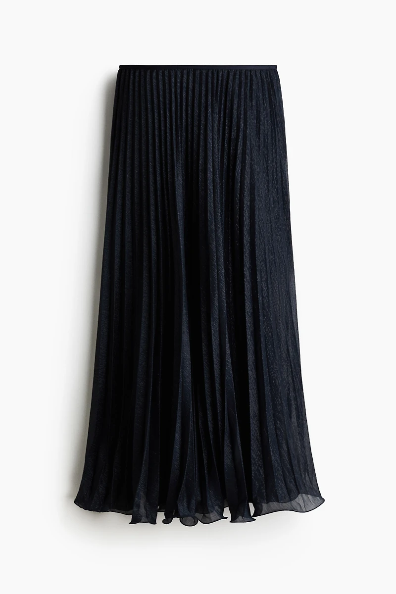 Pleated Maxi Skirt
