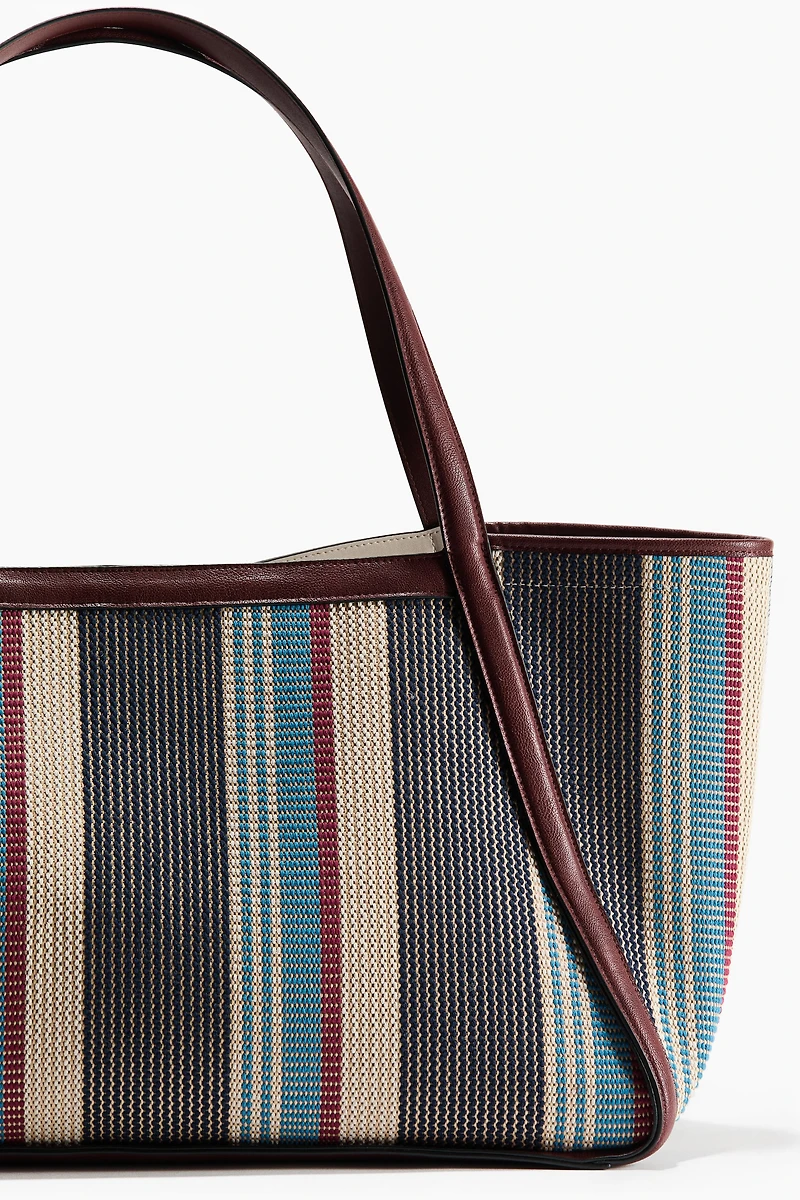 Jacquard-Weave Shopper