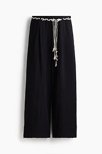 Pants with Macramé Belt