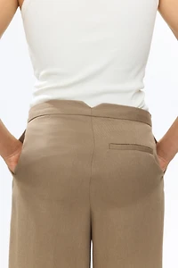 Pantalon chic à jambes larges
