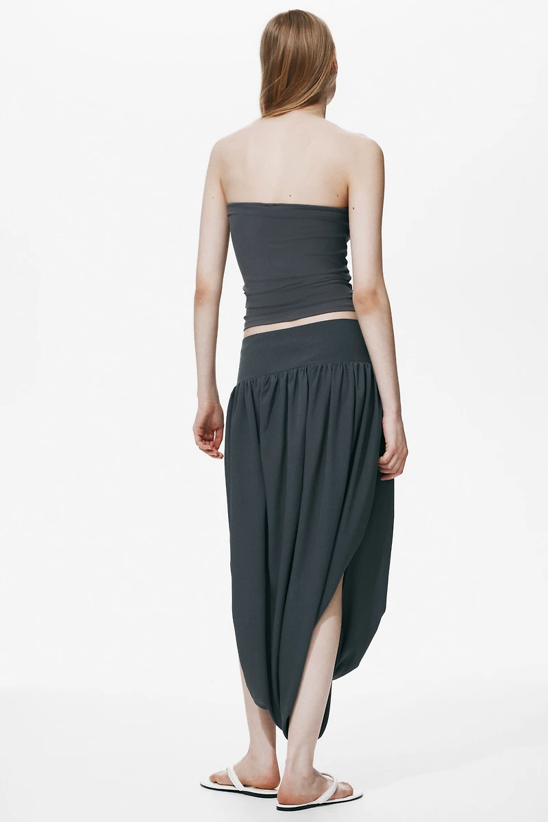 Bubble-Hem Tulip Skirt