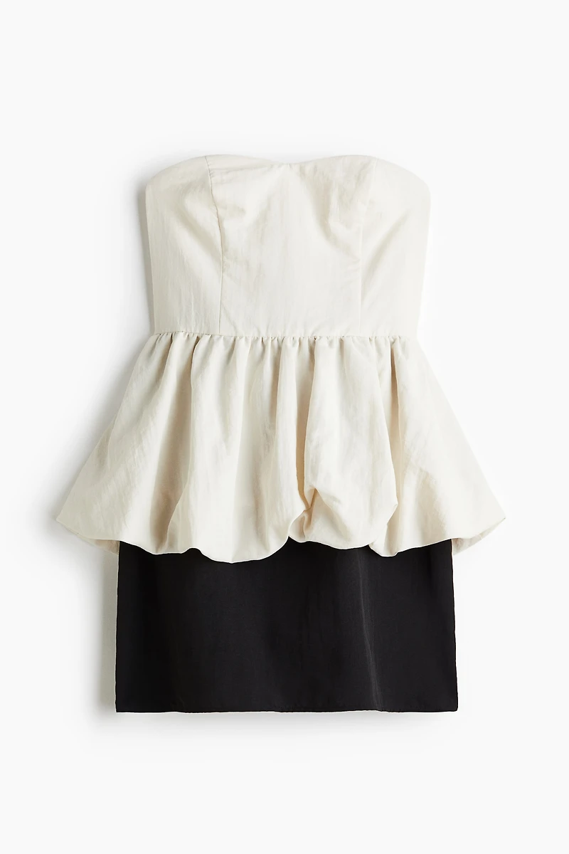 Robe bustier avec basque