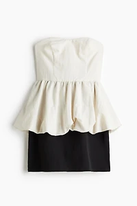 Robe bustier avec basque