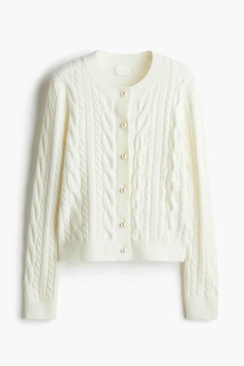 Cable-Knit Cardigan