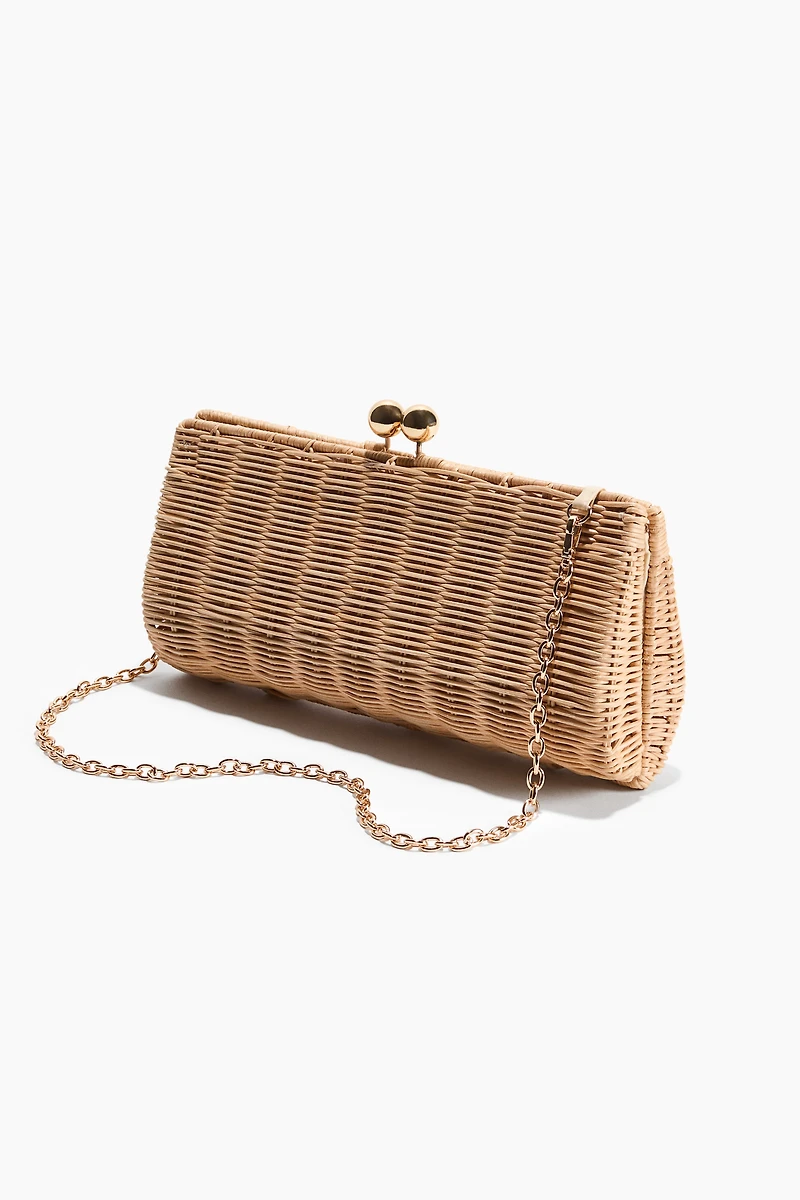 Rattan Clutch Bag