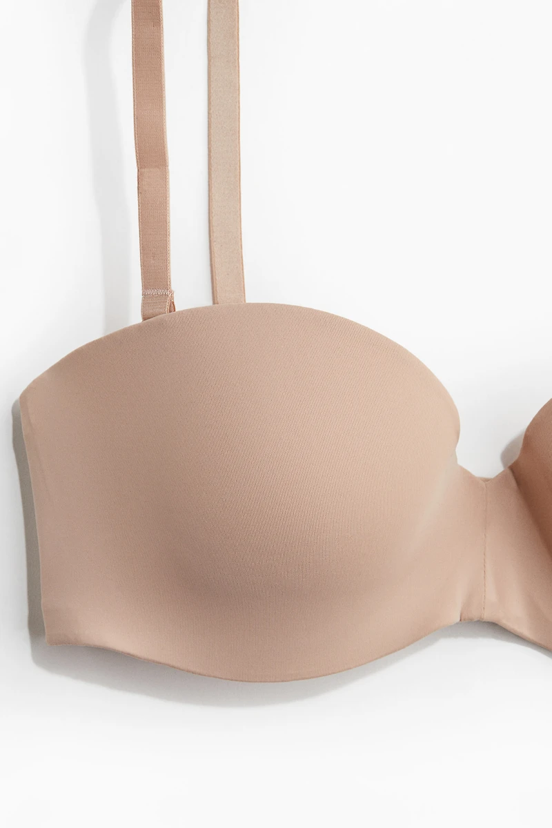 Padded Microfiber Balconette Bra