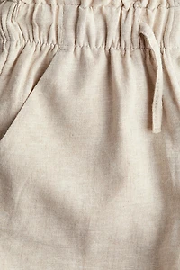 Short en lin mélangé