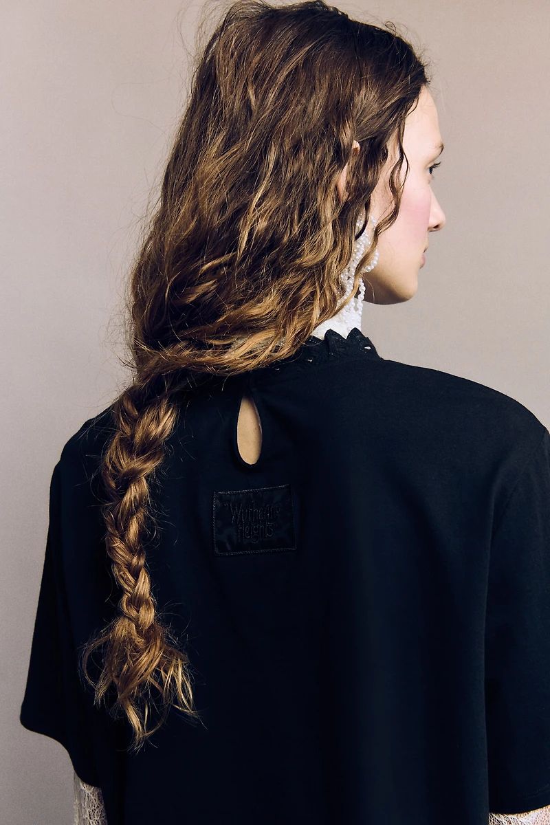 Embroidered-Detail T-Shirt