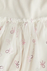 Robe avec jupe en tulle