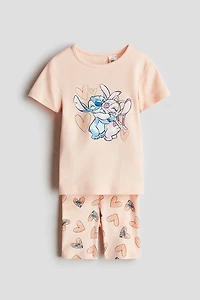 Snug Fit Printed Jersey Pajamas