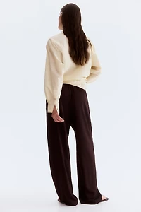 Drawstring Twill Pants