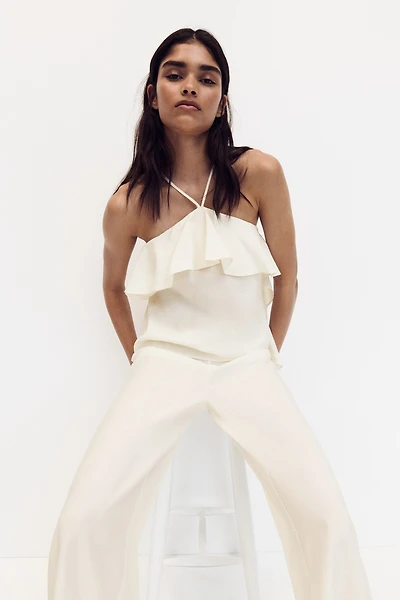 Flounced Strappy Top