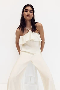 Flounced Strappy Top