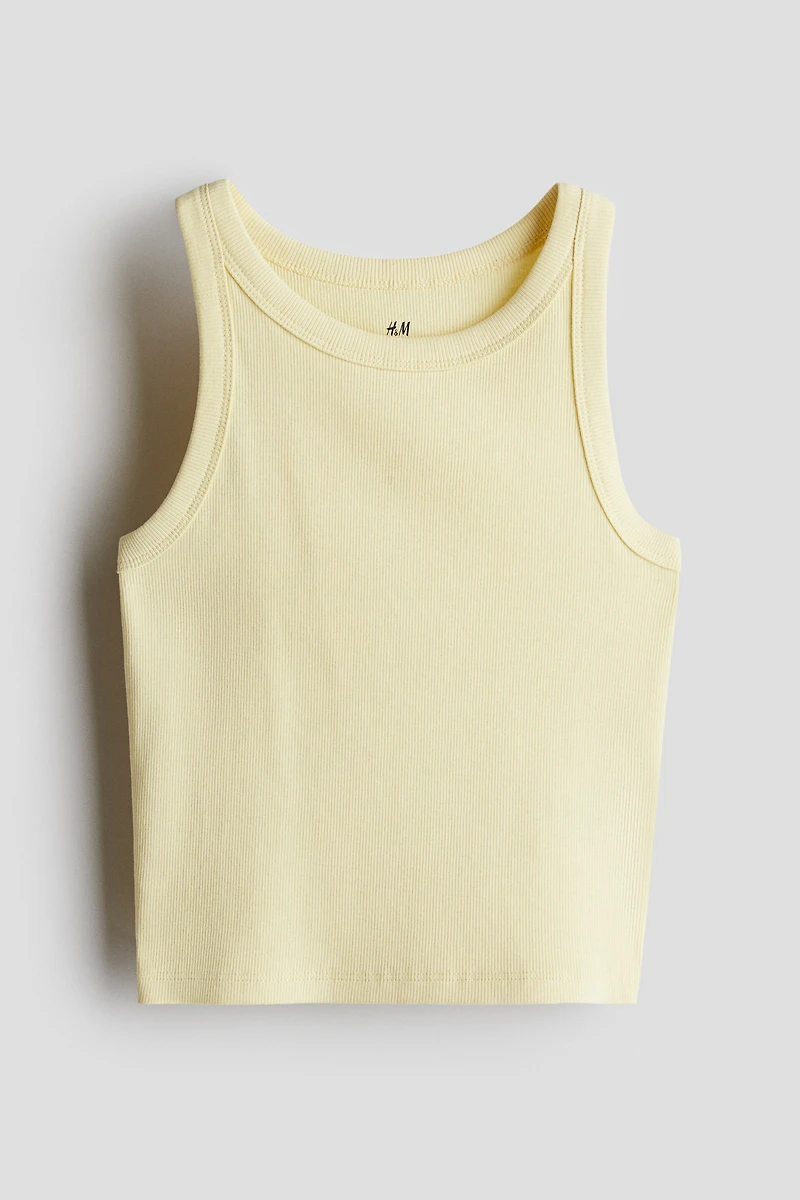 Ribbed Cotton Tank Top
