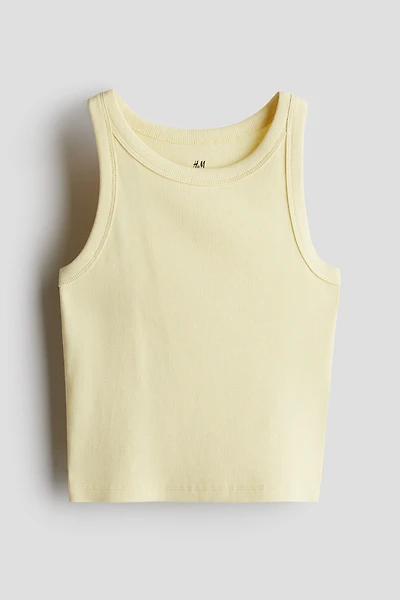 Ribbed Cotton Tank Top