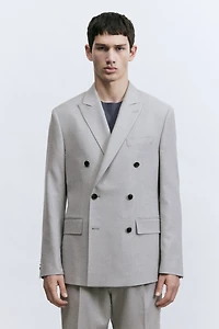 Regular-Fit Double-Breasted Jacket
