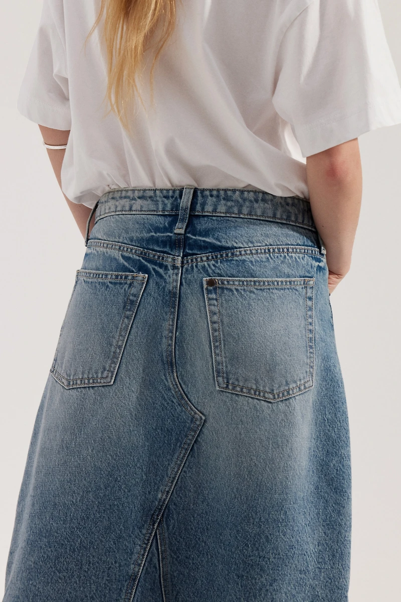 A-Line Denim Skirt
