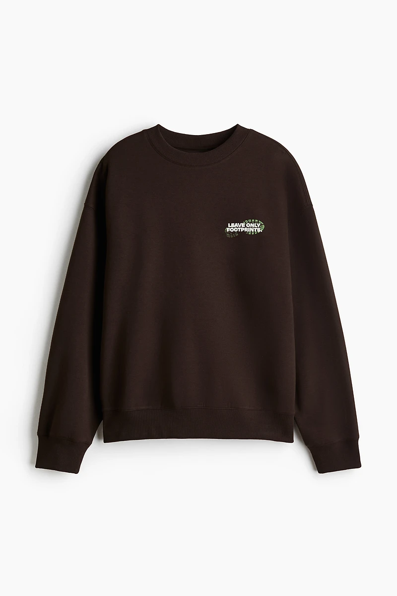 Loose-Fit Printed Sweatshirt