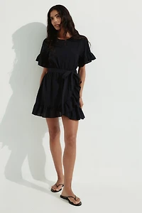Ruffle-Trimmed Dress