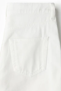 Pants with Eyelet Embroidery