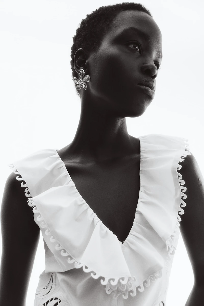 Eyelet-Embroidered Dress