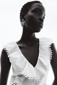 Eyelet-Embroidered Dress