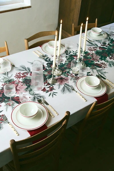 Patterned Cotton Tablecloth