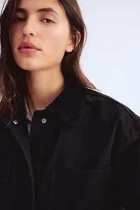 Jacket with Corduroy Collar