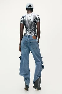 Printed Metallic T-Shirt