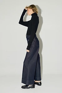 Wide High Ankle Jeans