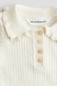 Cable-Knit Cotton Top