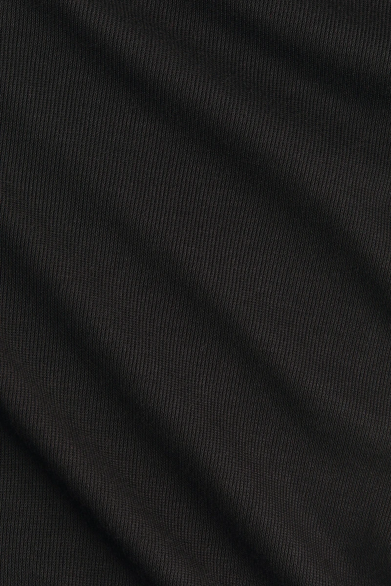 MAMA Fine-Knit Button-Front Top